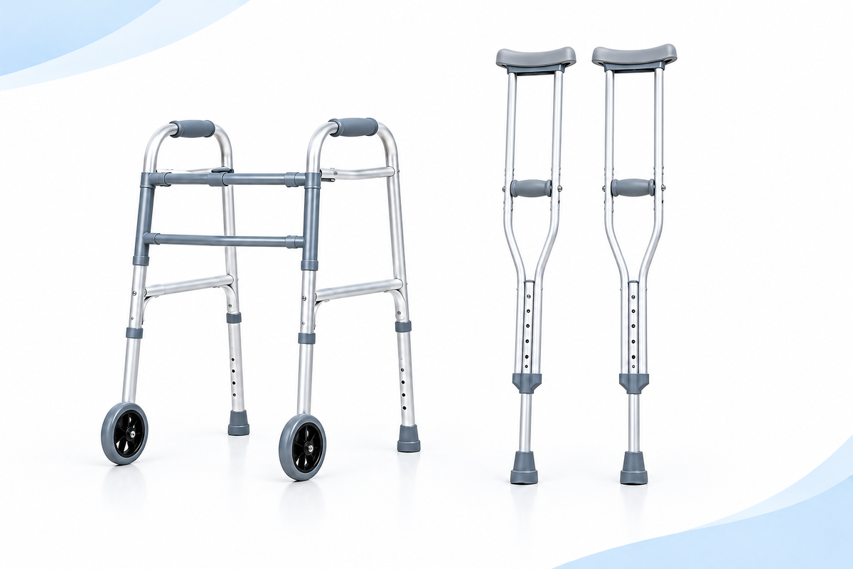 Mobility Aids - Walker and Crutches